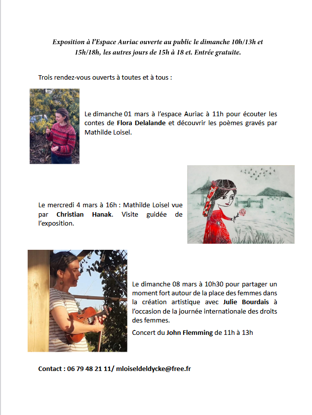 Mathilde Loisel - 10 ans d'atelier à St-Jean-le-Thomas