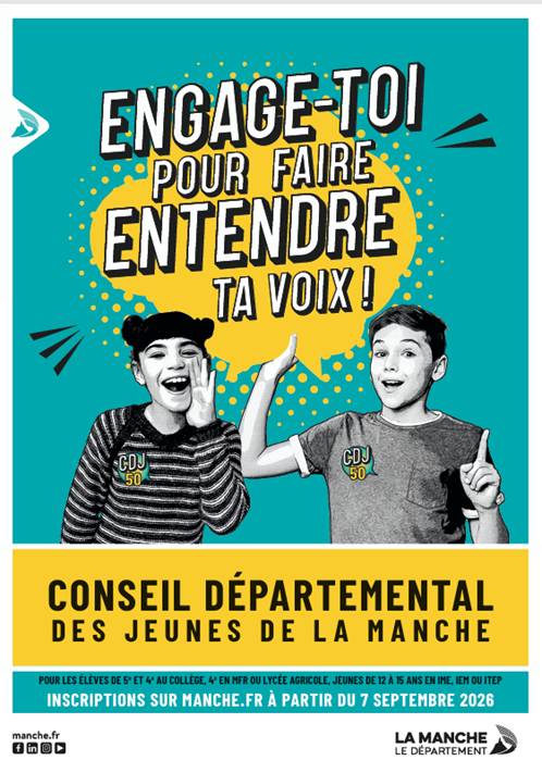 Conseil départemental des jeunes de la Manche : les candidatures sont ouvertes !