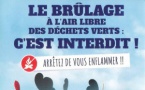 Brûlage à l'air libre des déchets verts