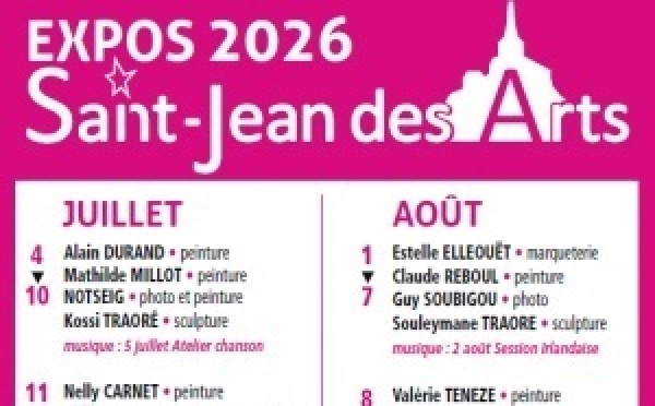 Les expositions estivales de Saint Jean des Arts reviennent à l'Espace Jacques Auriac