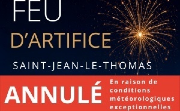 Annulation des animations du 14 juillet
