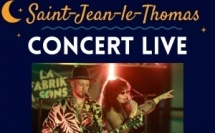 Concert d'Alcie Bela &amp; Jack Ellis au marché nocturne de Saint-Jean-le-Thomas