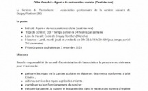La Cantine de Tombelaine recrute un·e agent·e de restauration scolaire